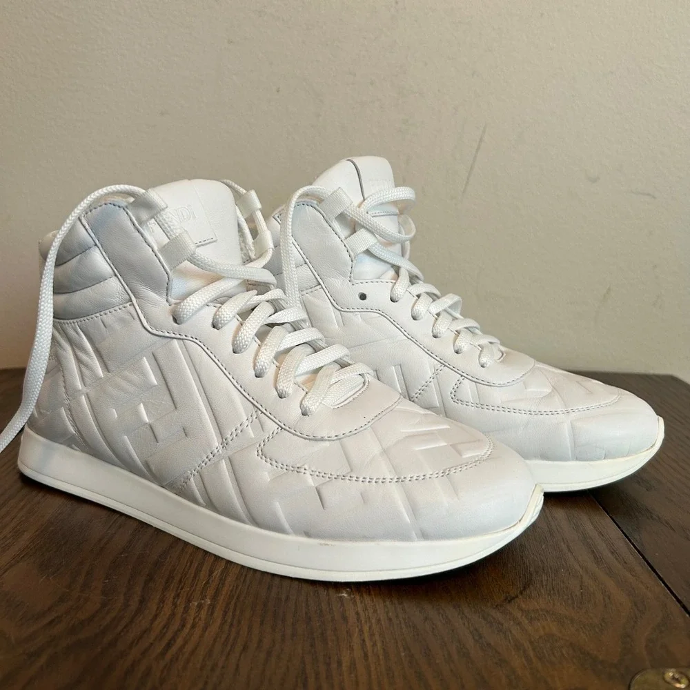 Fendi Sneakers‎ High-Top White Womens 37/7